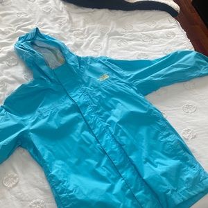 The North Face Turquoise Rain Jacket